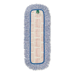 Rubbermaid Commercial 18 in. Nylon/Polyester Microfiber High Absorbency Mop Pad - Blue (6/Carton)