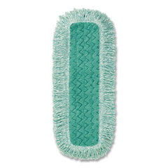 Rubbermaid Commercial FGQ41800GR00 18 in. Microfiber Dust Pad with Fringe - Green (6/Carton)