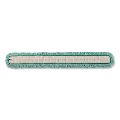 Rubbermaid Commercial HYGEN 36 in. Microfiber HYGEN Dry Dusting Mop Heads with Fringe - Green