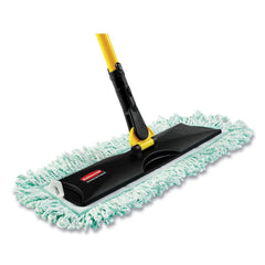 Rubbermaid Commercial HYGEN 36 in. Microfiber HYGEN Dry Dusting Mop Heads with Fringe - Green