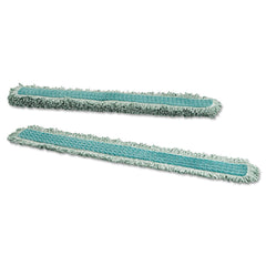 Rubbermaid Commercial HYGEN 48 in. Microfiber Dust Mop Heads With Fringe - Green