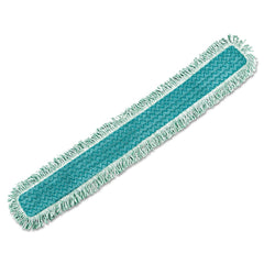 Rubbermaid Commercial HYGEN 48 in. Microfiber Dust Mop Heads With Fringe - Green