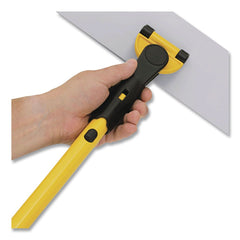 Rubbermaid Commercial HYGEN FGQ56000YL00 HYGEN 17 in. Quick Connect Single-Sided Aluminum Wet/Dry Mop Frame - Yellow