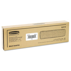 Rubbermaid Commercial FGQ81000YL00 18 in. Vertical Polyprolene Stripes Microfiber Scrubber Pad - Yellow (6/Carton)