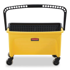 Rubbermaid Commercial HYGEN FGQ90088YEL HYGEN Press Wring Bucket for Microfiber Flat Mops (Yellow)