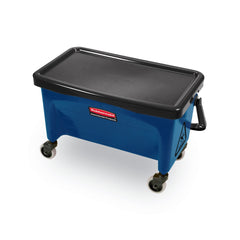Rubbermaid Commercial 3 gal. Microfiber Finish Bucket with Lid - Blue