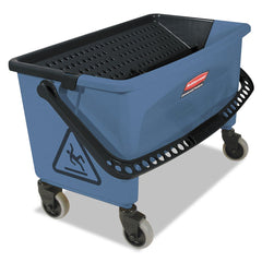 Rubbermaid Commercial 3 gal. Microfiber Finish Bucket with Lid - Blue