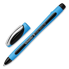 Schneider Slider Memo XB Extra-Bold 1.4 millimeter Stick Ballpoint Pen - Black Ink/Black/Light Blue Barrel (10/Box)