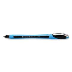 Schneider Slider Memo XB Extra-Bold 1.4 millimeter Stick Ballpoint Pen - Black Ink/Black/Light Blue Barrel (10/Box)