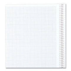 National 60 Sheets 11 in. x 8.5 in. Quadrille Rule (10 sq-in.) Engineering and Science Notebook - White Cover