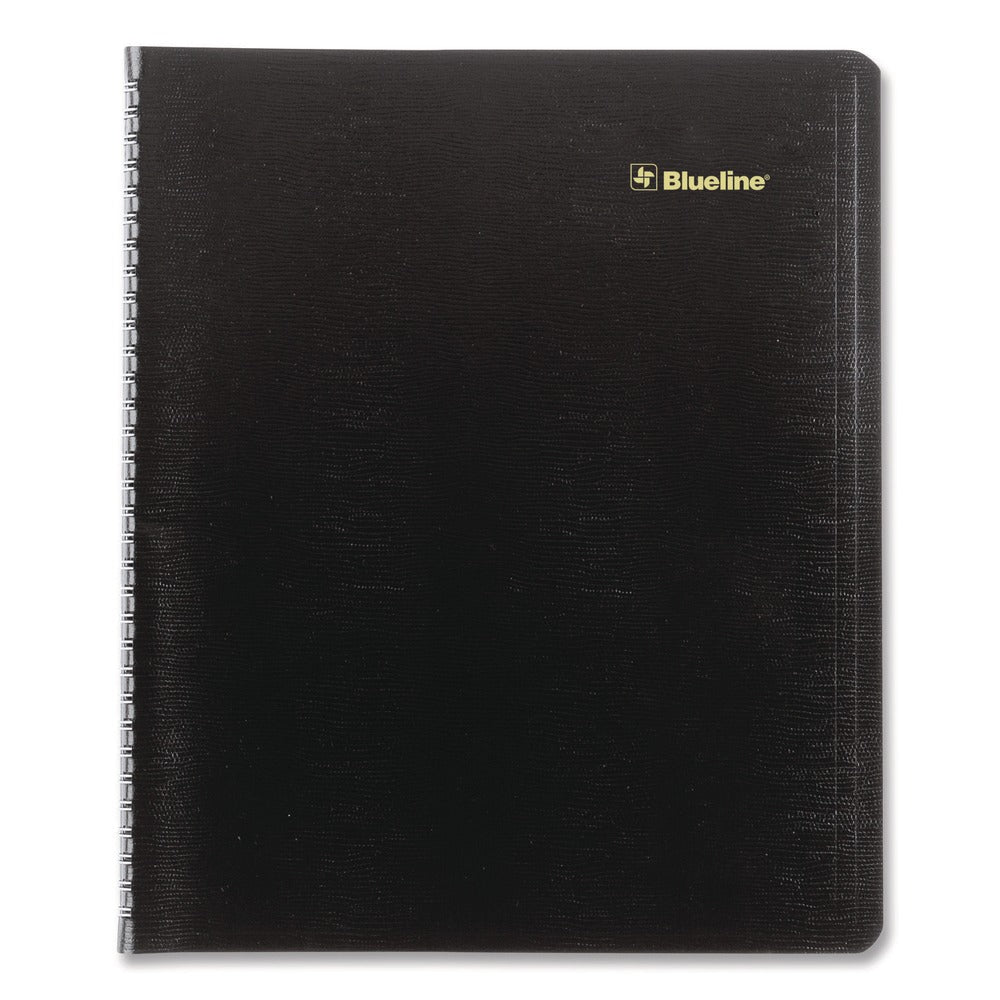 Blueline 16-Month: Sept 2025 to Dec 2026 11 in. x 9.06 in. Plan and Link Monthly Planner - Black Cover