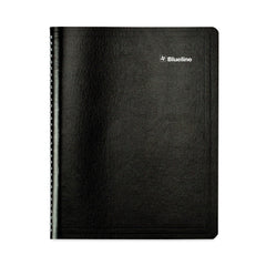 Blueline 11 in. x 8.5 in. 14-Month (Jul 2025-Aug 2026) Academic Monthly Planner - Black Cover