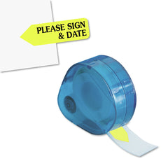 Redi-Tag Please Sign and Date Arrow Message Page Flags Refills - Yellow (6/Box)