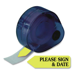 Redi-Tag Please Sign and Date Arrow Message Page Flags Refills - Yellow (6/Box)