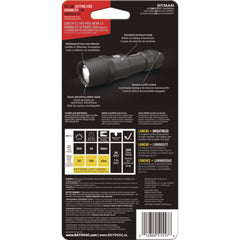 Rayovac 3 AAA Batteries Virtually Indestructible LED Flashlight - Black