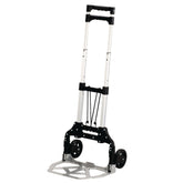 Safco 15.25 in. x 16 in. x 39 in. 110 lb Capacity Stow and Go Aluminum Cart