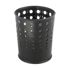 Safco 6-Gallon Steel Bubble Wastebaskets - Black