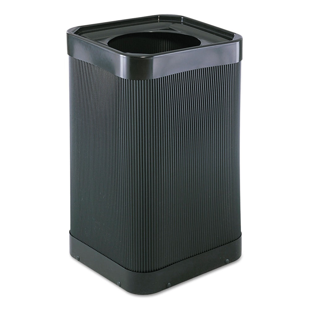 Safco At-Your-Disposal 38-Gallon Top-Open Waste Receptacle - Black