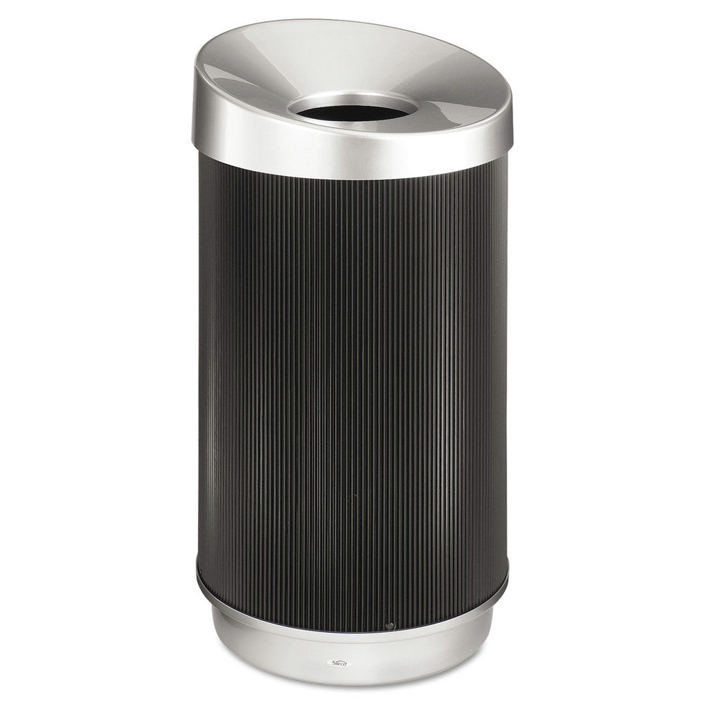 Safco At-Your-Disposal 28-Gallon Polyethylene Vertex Receptacle - Black