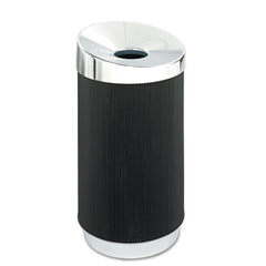 Safco At-Your-Disposal 28-Gallon Polyethylene Vertex Receptacle - Black