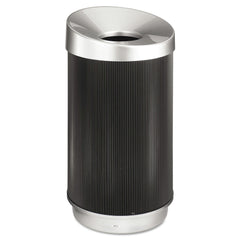 Safco At-Your-Disposal 28-Gallon Polyethylene Vertex Receptacle - Black