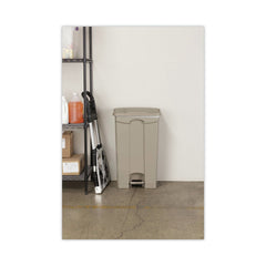 Safco 23 Gallon Large Capacity Plastic Step-On Receptacle - Tan
