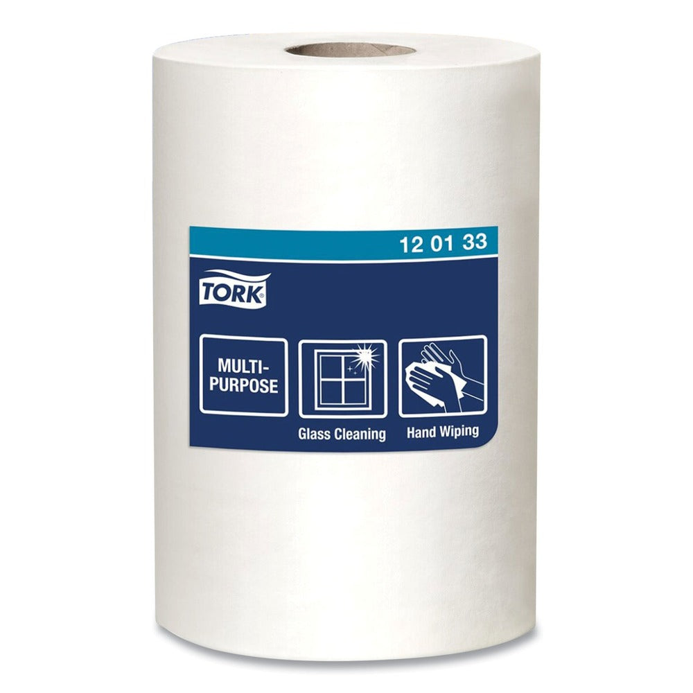 Tork 120133 Advanced 1-Ply 8.25 in. x 11.8 in. Centerfeed Hand Towels - White (6/Carton)