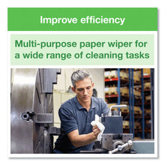 Tork 1-Ply 9 in. x 10.5 in. Basic Paper Wiper - White (24/Carton)