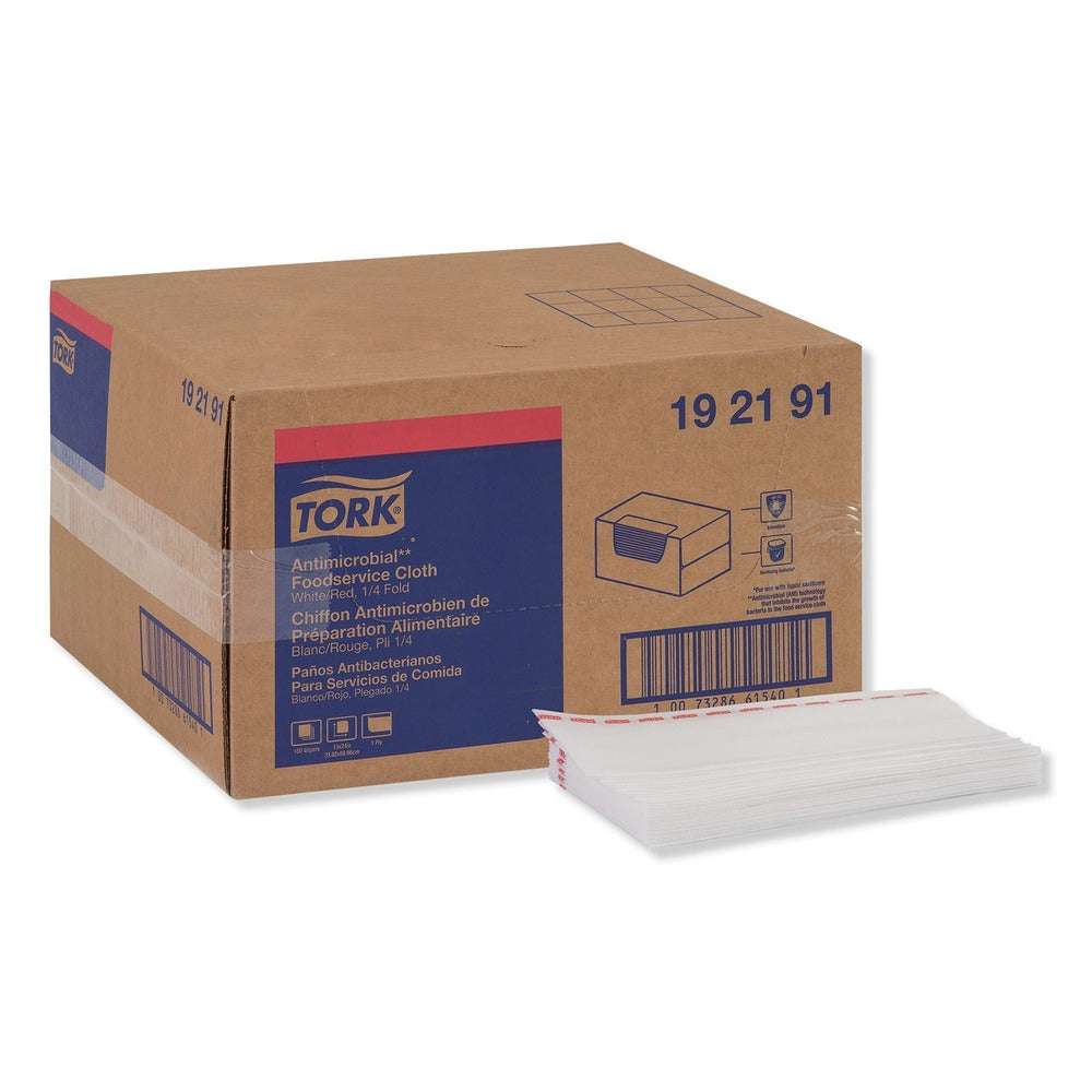 Tork 13 in. x 24 in. Foodservice Cloth - White (150/Carton)