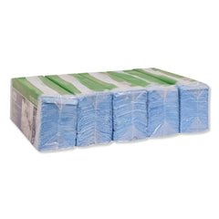 Tork 1-Ply 15.4 in. x 12.8 in. Unscented Low-Lint Cleaning Cloth - Blue (5/Carton)