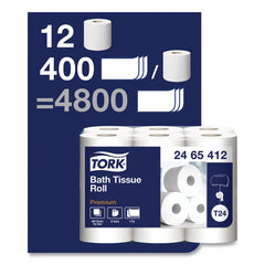 Tork Premium 2-Ply Septic Safe Poly-Pack Bath Tissue - White (48/Carton)