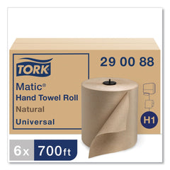 Tork 7.7 in. x 700 ft. Matic Hardwound Roll Towel - Natural (6/Carton)