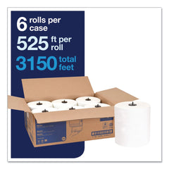 Tork 290092A Advanced Matic 7.7 in. x 525 ft. 2-Ply Hand Towel Roll - White (6/Carton)