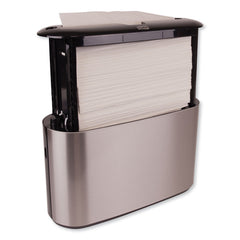 Tork 12.68 in. x 4.56 in. x 7.92 in. Xpress Countertop Towel Dispenser - Stainless Steel/Black
