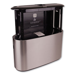 Tork 12.68 in. x 4.56 in. x 7.92 in. Xpress Countertop Towel Dispenser - Stainless Steel/Black