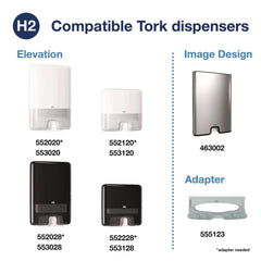 Tork 1-Ply 8.3 in. x 9.45 in. Xpress Compressed Multifold Hand Towels - White (12/Carton)