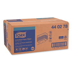 Tork 4-Ply 12.8 in. x 16.4 in. Unscented Industrial Paper Wiper - Blue (450/Carton)