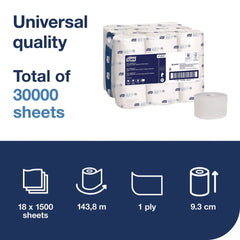 Tork 2-Ply OptiServe High-Capacity Coreless Toilet Paper - White (18/Carton)