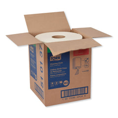 Tork 510137 12.6 in. x 10 in. Cleaning Cloth - White (1/Carton)