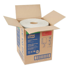 Tork 12.6 in. x 10 in. 1-Ply Industrial Cleaning Cloths - Gray (500 Wipes/Roll, 1 Roll/Carton)