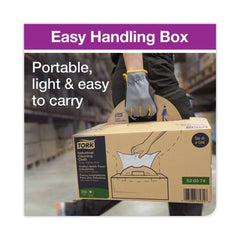 Tork 16.34 x 14 1-Ply Industrial Cleaning Cloths - Gray (210/Carton)