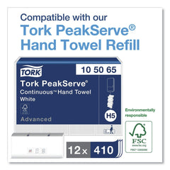 Tork 552538 PeakServe Continuous 14.44 x 3.97 x 19.3 Hand Towel Dispenser - Black