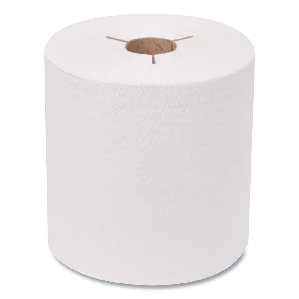 Tork 8 in. x 10 in. Advanced Notched Hand Towel Roll - White (6/Carton)