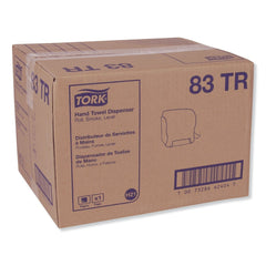 Tork 12.49 in. x 8.6 in. x 12.82 in. Compact Hand Towel Roll Dispenser - Smoke (1/Carton)