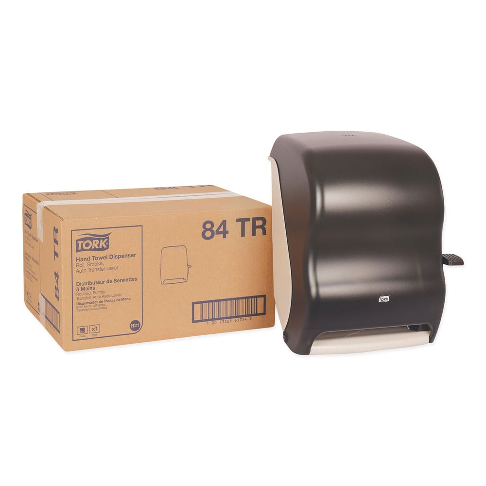 Tork 12.94 in. x 9.25 in. x 15.5 in. Hand Towel Roll Dispenser - Smoke