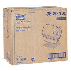 Tork 8620100 8 in. x 425 ft. Universal Notched Hand Towel Roll - Natural (12 Rolls/Carton)