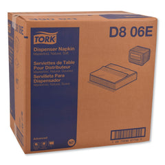 Tork Advanced 1-Ply 12 in. x 17 in. Masterfold Dispenser Napkins - Natural (12/Carton)