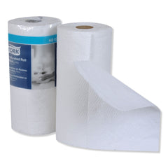 Tork HB9201 Handi-Size 2-Ply 11 in. x 6.75 in. Perforated Roll Towels - White (120/Roll, 30/Carton)