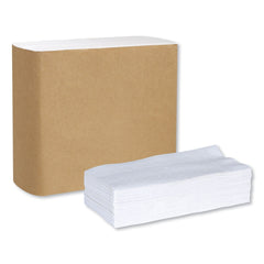 Tork 1-Ply 15 in. x 17 in. 1/8 Fold Universal Dinner Napkins - White (3000/Carton)