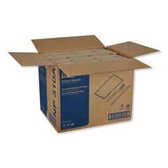 Tork 15 in. x 16.25 in. 2-Ply 1/8-Fold Advanced Dinner Napkins - White (3000/Carton)